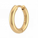 KILIAN KERNER unisex hoop earrings in stainless steel, gold IP plating, view 4
