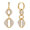 KILIAN KERNER unisex hoop earrings in stainless steel, gold IP plating, main image