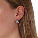 KILIAN KERNER unisex hoop earrings in stainless steel, view 2