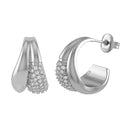 KILIAN KERNER unisex hoop earrings in stainless steel, main image