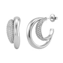 KILIAN KERNER unisex hoop earrings in stainless steel, main image