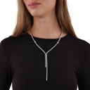 KILIAN KERNER Unisex Tenniskette in Edelstahl, Zirkonia weiß, Ansicht 2