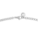 KILIAN KERNER Unisex Tenniskette in Edelstahl, Zirkonia weiß, Verschluss