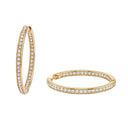 KILIAN KERNER unisex hoop earrings in stainless steel, gold IP plating, main image