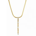 KILIAN KERNER unisex snake chain necklace in stainless steel, gold IP plating, main image