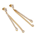 KILIAN KERNER unisex drop earrings in stainless steel, gold IP plating, view 4