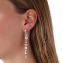 KILIAN KERNER unisex drop earrings in stainless steel, gold IP plating, view 2
