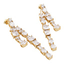 KILIAN KERNER unisex drop earrings in stainless steel, gold IP plating, view 3