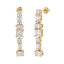 KILIAN KERNER unisex drop earrings in stainless steel, gold IP plating, view 5