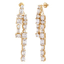 KILIAN KERNER unisex drop earrings in stainless steel, gold IP plating, main image