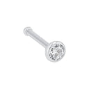 AMOR Piercing (Stecker) Damen, 925 Silber rhodiniert, Zirkonia weiß, Hauptbild