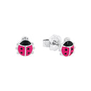 PRINZESSIN LILLIFEE girls' stud earrings, rhodium-plated 925 sterling silver, main image