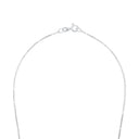 AMOR Halskette Unisex, 925 Silber rhodiniert, Verschluss