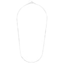 AMOR unisex necklace, rhodium-plated 925 sterling silver, view 3