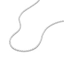 AMOR unisex necklace, rhodium-plated 925 sterling silver, view 4