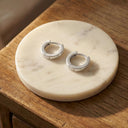 AMOR Ohrring (Creolen) Unisex, 925 Silber rhodiniert, Ansicht 7