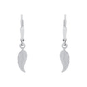 AMOR Ohrring (Ohrhänger) Damen, 925 Silber rhodiniert, Motiv Feder, Ansicht 3