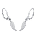 AMOR Ohrring (Ohrhänger) Damen, 925 Silber rhodiniert, Motiv Feder, Ansicht 4
