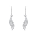 AMOR Ohrring (Ohrhänger) Damen, 925 Silber rhodiniert, Preciosa weiß, Ansicht 3