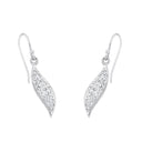 AMOR Ohrring (Ohrhänger) Damen, 925 Silber rhodiniert, Preciosa weiß, Ansicht 4