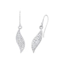 AMOR Ohrring (Ohrhänger) Damen, 925 Silber rhodiniert, Preciosa weiß, Hauptbild