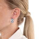AMOR Ohrring (Creolen) Damen, 925 Silber rhodiniert, Ansicht 2