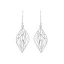 AMOR Ohrring (Ohrhänger) Damen, 925 Silber rhodiniert, Motiv Blatt, Ansicht 3