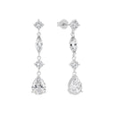 AMOR Ohrring (Ohrhänger) Damen, 925 Silber rhodiniert, Zirkonia weiß, Hauptbild