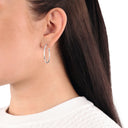 AMOR Ohrring (Creolen) Damen, 925 Silber rhodiniert, Ansicht 2