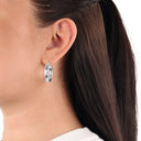 AMOR Ohrring (Creolen) Damen, 925 Silber rhodiniert, Ansicht 2