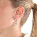 AMOR Ohrring (Creolen) Damen, 925 Silber rhodiniert, Ansicht 2