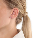 AMOR Ohrring (Ohrstecker) Damen, 925 Silber rhodiniert, Ansicht 2
