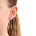 AMOR Ohrring (Ohrstecker) Damen, 925 Silber rhodiniert, Ansicht 2