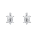 AMOR Ohrring (Ohrstecker) Damen, 925 Silber rhodiniert, Motiv Schildkröte, Ansicht 3