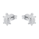 AMOR Ohrring (Ohrstecker) Damen, 925 Silber rhodiniert, Motiv Schildkröte, Ansicht 4