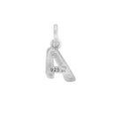 AMOR unisex pendant, rhodium-plated 925 sterling silver, letter A, view 5