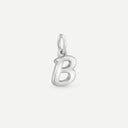 AMOR unisex pendant, rhodium-plated 925 sterling silver, letter B, main image