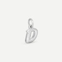 AMOR unisex pendant, rhodium-plated 925 sterling silver, letter D, main image