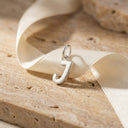 AMOR unisex pendant, rhodium-plated 925 sterling silver, letter I, view 47