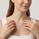 AMOR unisex pendant, rhodium-plated 925 sterling silver, letter O, view 116