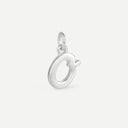 AMOR unisex pendant, rhodium-plated 925 sterling silver, letter O, main image