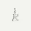 AMOR unisex pendant, rhodium-plated 925 sterling silver, letter R, main image