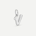 AMOR unisex pendant, rhodium-plated 925 sterling silver, letter V, main image