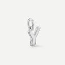 AMOR unisex pendant, rhodium-plated 925 sterling silver, letter Y, main image