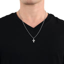 AMOR Anhänger (Halskette) Unisex, 925 Silber rhodiniert, Motiv Kreuz, Ansicht 4