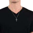 AMOR Anhänger (Halskette) Unisex, 925 Silber rhodiniert, Motiv Kreuz, Ansicht 4