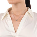 AMOR Anhänger (Halskette) Damen, 925 Silber rhodiniert, Zirkonia weiß, Ansicht 2