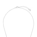 AMOR Halskette Damen, 925 Silber rhodiniert, Motiv Herz, Zirkonia weiß, Verschluss