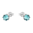 AMOR Ohrring (Ohrstecker) Damen, 925 Silber rhodiniert, Preciosa türkis, Ansicht 4