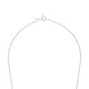 AMOR Halskette Unisex, 925 Silber rhodiniert, Verschluss